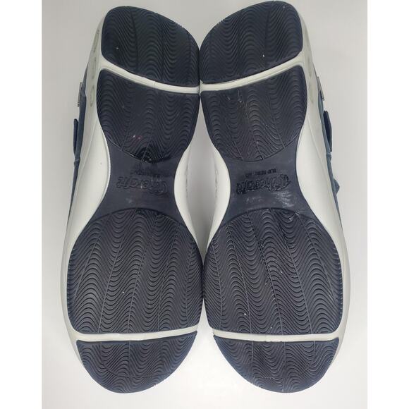 Therafit Blue Leather  Mary Jane style shoes with Velcro strap. Size 10.5-11 - Picture 5 of 11